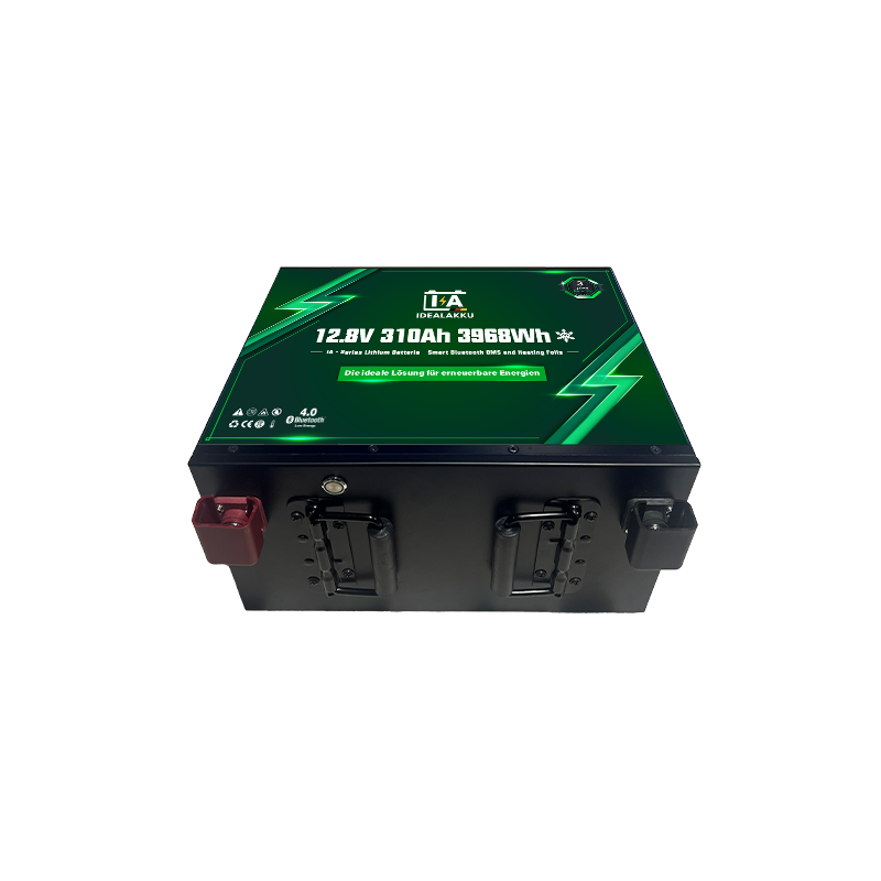 Idealakku IA-Serie LiFePO4-Batterie 12 V 310 Ah Wohnmobil-Untersitzbatterie mit Smart-BMS, Bluetooth und Heizung