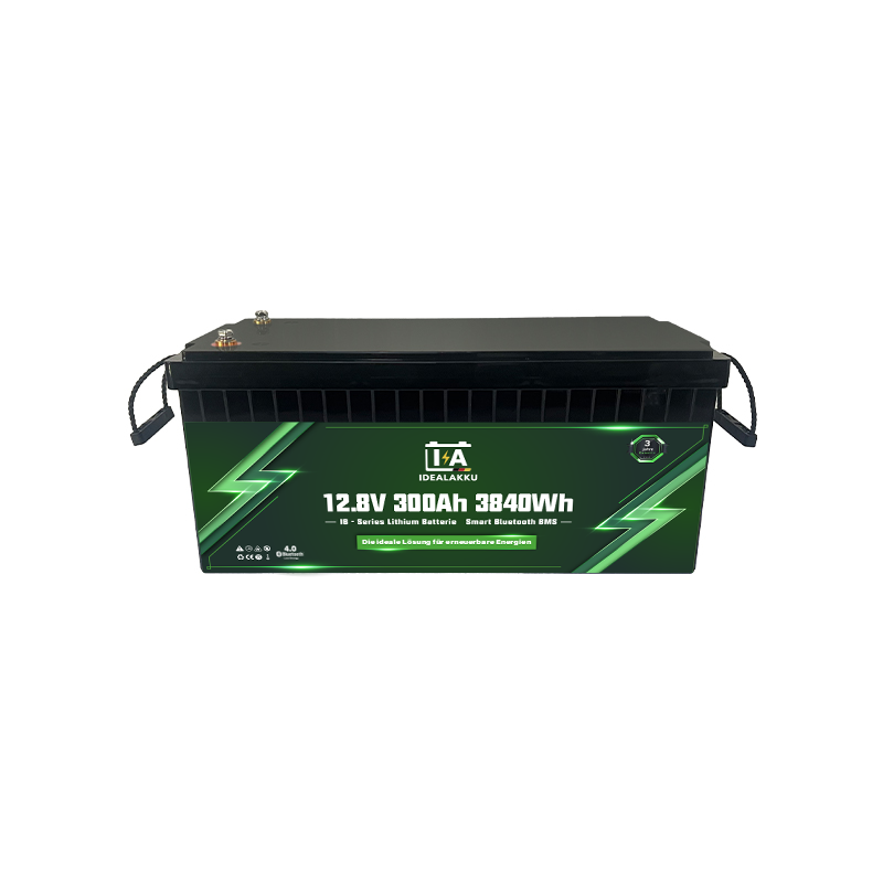 Idealakku IB-Serie LiFePO4-Batterie 12 V 300 Ah mit Smart-BMS und Bluetooth