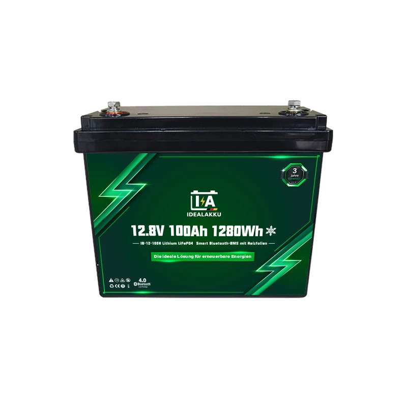 Idealakku IB-Serie LiFePO4-Batterie 12 V 100 Ah mit Smart-BMS, Bluetooth und Heizung-4 Idealakku IB-Serie LiFePO4-Batterie 12 V 100 Ah mit Smart-BMS, Bluetooth und Heizung-4