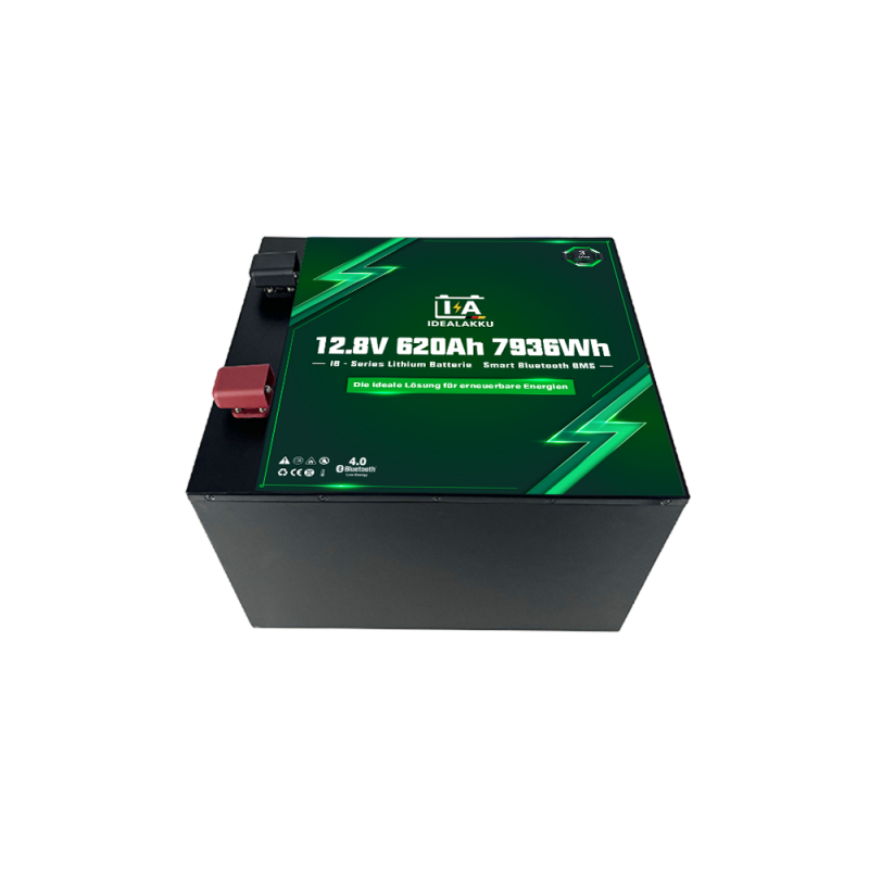 Idealakku IB-Serie LiFePO4-Batterie 12 V 620 Ah mit Smart-BMS und Bluetooth