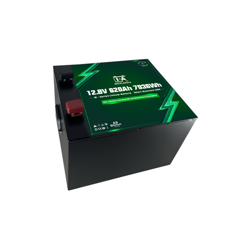 Idealakku IB-Serie LiFePO4-Batterie 12 V 620 Ah mit Smart-BMS und Bluetooth