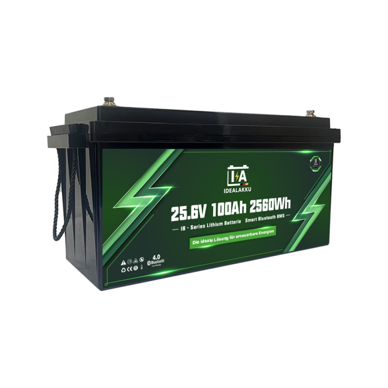 Idealakku IB-Serie LiFePO4-Batterie 24 V 100 Ah mit Smart-BMS und Bluetooth