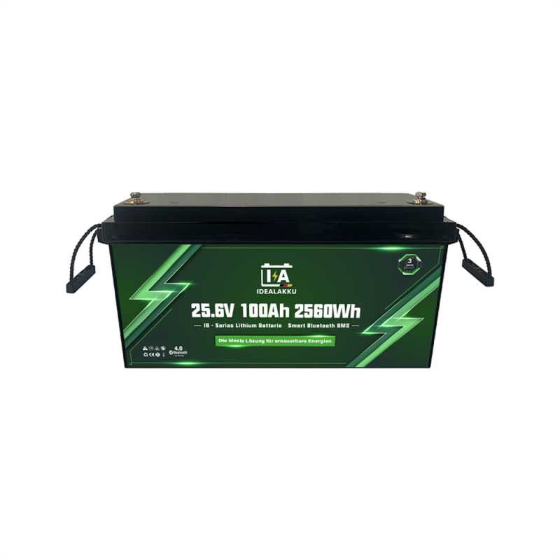 Idealakku IB-Serie LiFePO4-Batterie 24 V 100 Ah mit Smart-BMS und Bluetooth