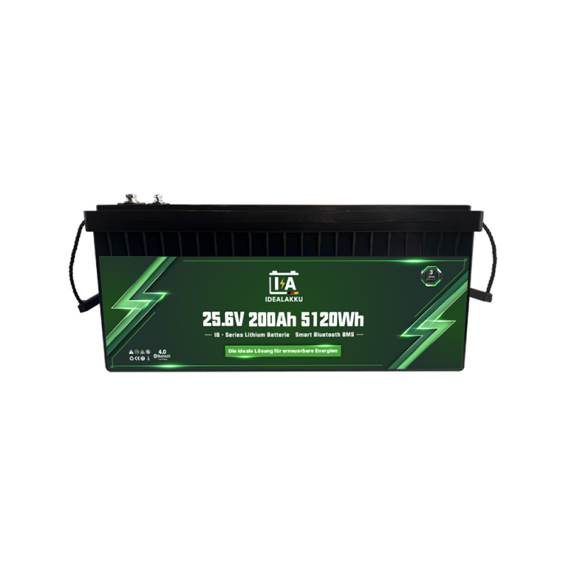 Idealakku IB-Serie LiFePO4-Batterie 24 V 200 Ah mit Smart-BMS, Bluetooth und Heizung
