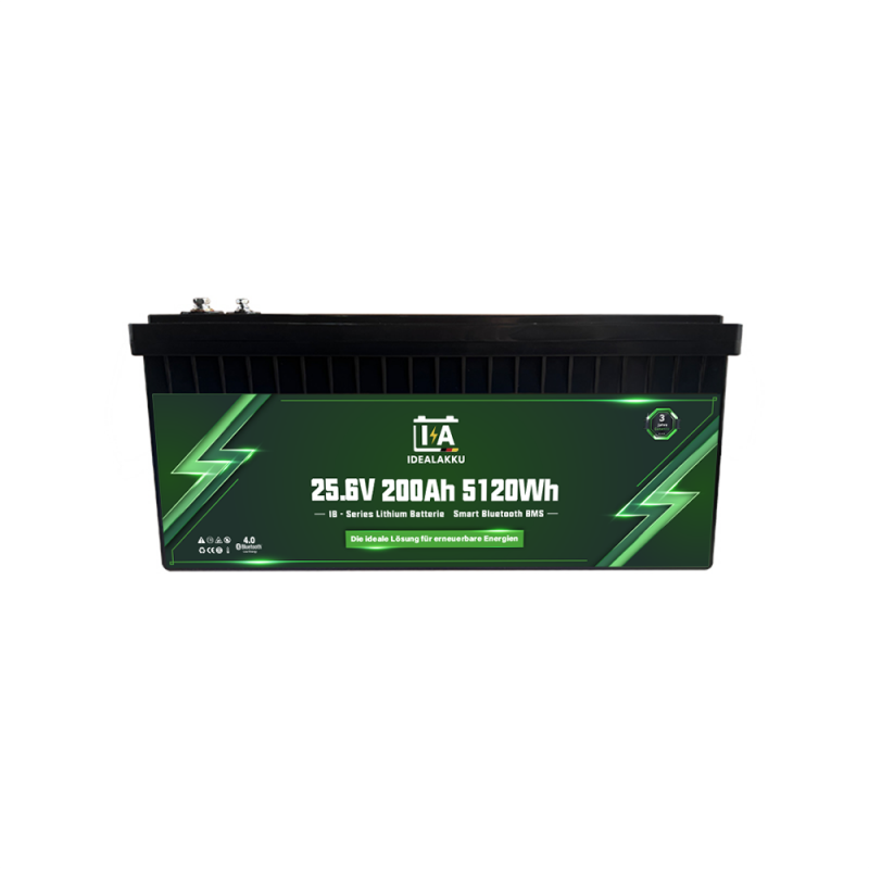 Idealakku IB-Serie LiFePO4-Batterie 24 V 200 Ah mit Smart-BMS, Bluetooth und Heizung
