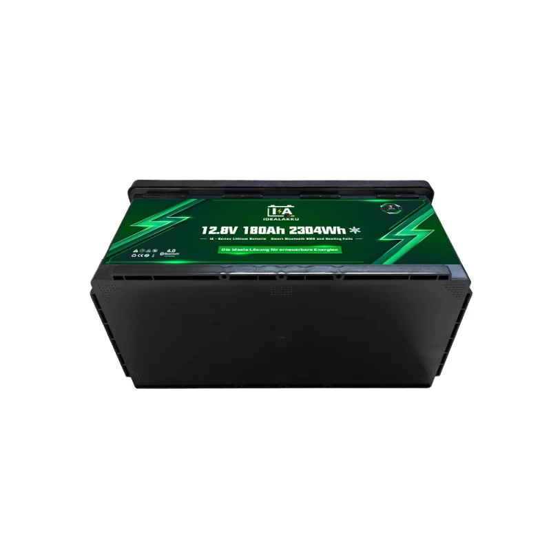 Idealakku IA-Serie LiFePO4-Batterie 12 V 180 Ah Wohnmobil-Untersitzbatterie mit Smart-BMS, Bluetooth und Heizung