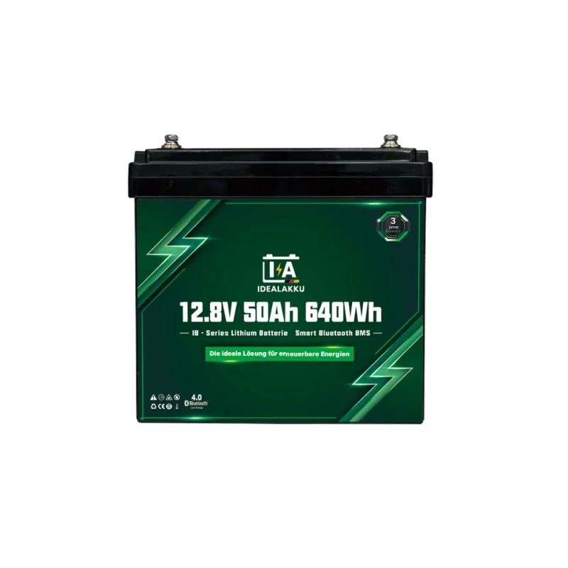 Idealakku IB-Serie LiFePO4-Batterie 12 V 50 Ah mit Smart-BMS und Bluetooth