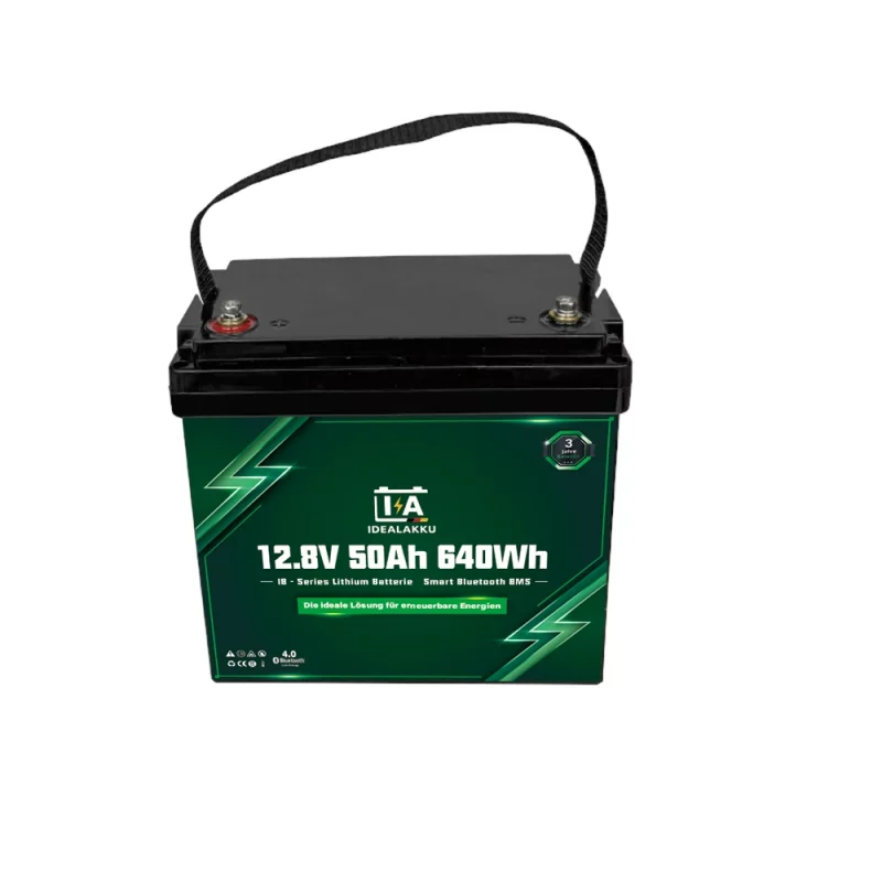 Idealakku IB-Serie LiFePO4-Batterie 12 V 50 Ah mit Smart-BMS und Bluetooth