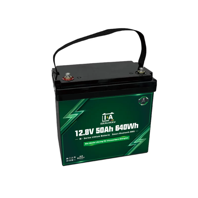 Idealakku IB-Serie LiFePO4-Batterie 12 V 50 Ah mit Smart-BMS und Bluetooth