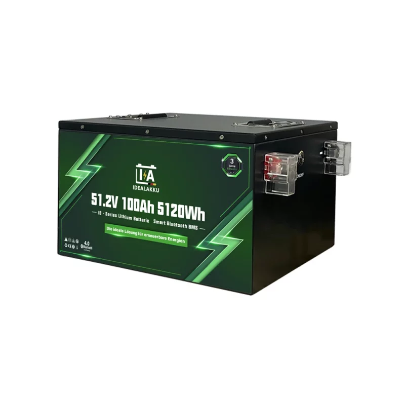 Idealakku IB-Serie LiFePO4-Batterie 48 V 100 Ah mit Smart-BMS und Bluetooth