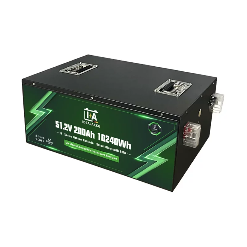 Idealakku IB-Serie LiFePO4-Batterie 48 V 200 Ah mit Smart-BMS und Bluetooth